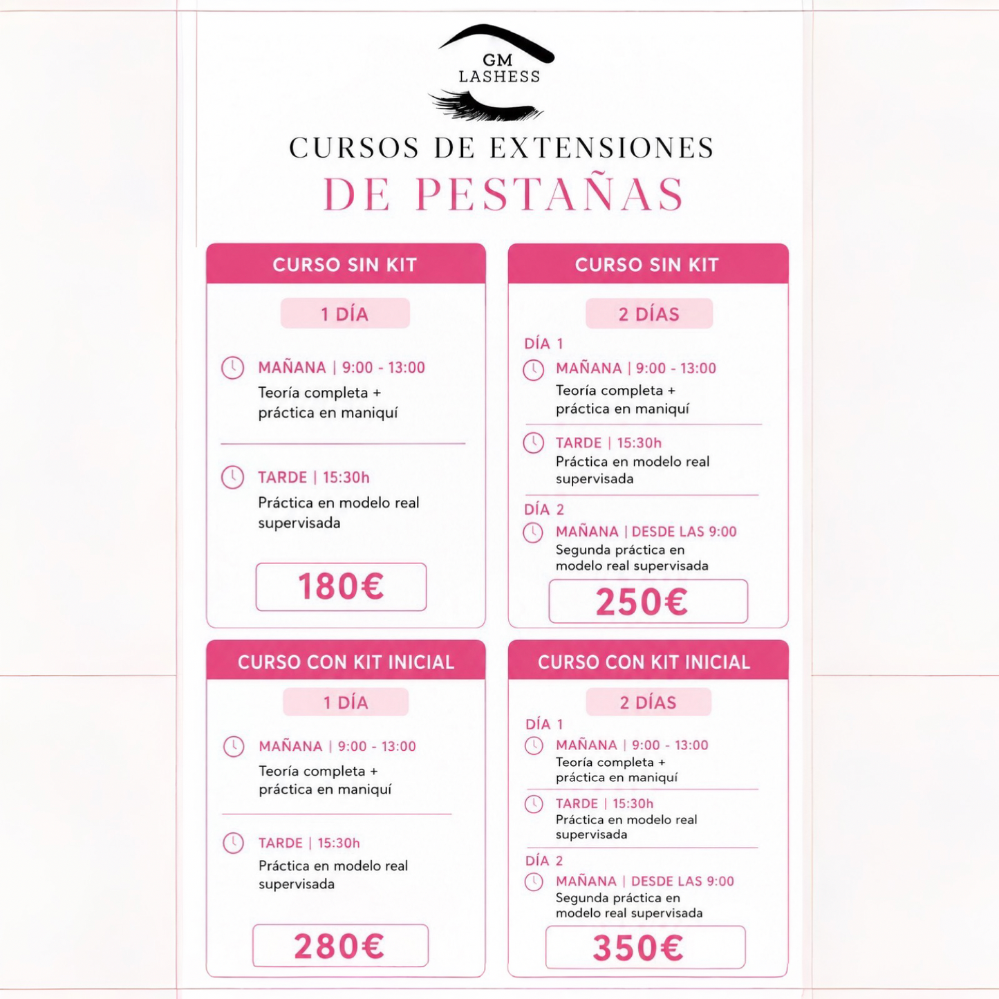 Presencial- Extensiones de pestañas pelo a pelo