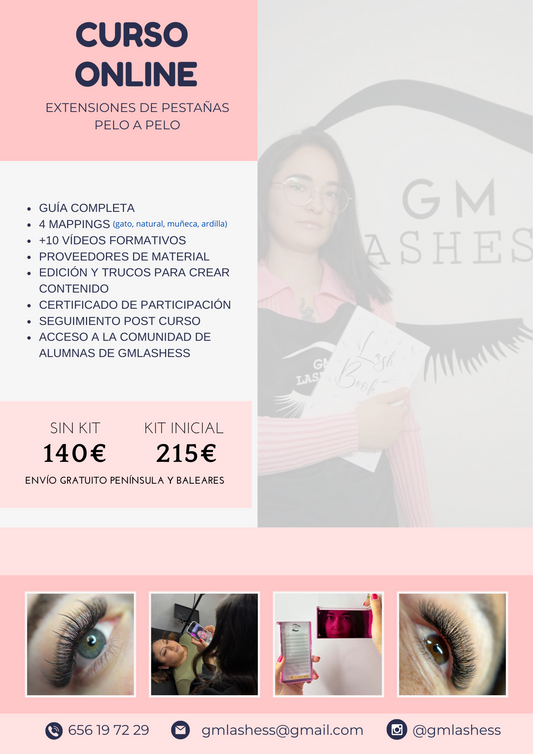 Formación online - Extensiones de pestañas