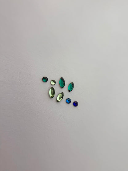Pack Emerald Sky Collection 36 cristales Swarovski ®