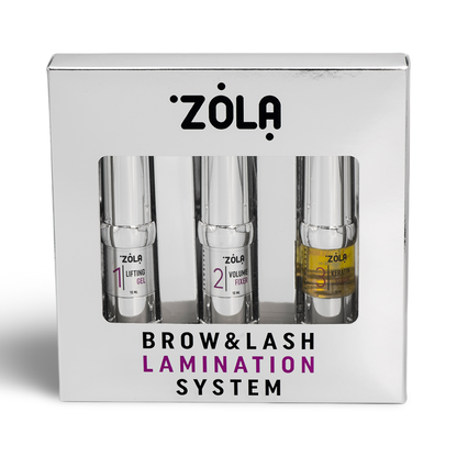 KIT PLATEADO ZOLA| Laminación de Cejas y Pestañas  (6-13 minutos)