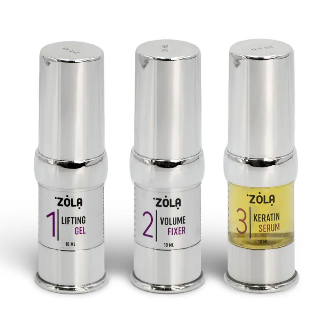 KIT PLATEADO ZOLA| Laminación de Cejas y Pestañas  (6-13 minutos)