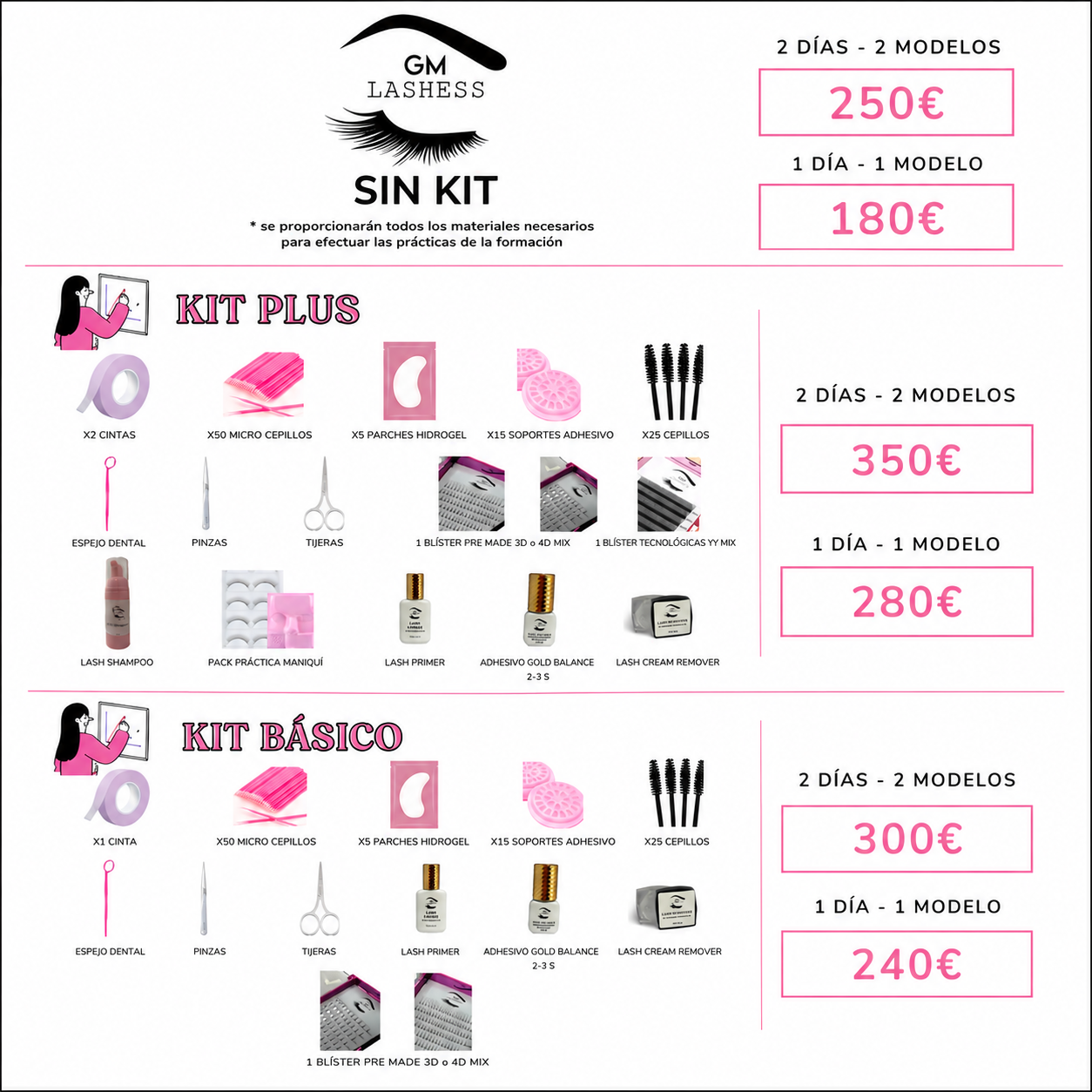 Presencial- Extensiones de pestañas pelo a pelo