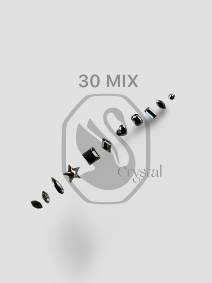 Pack mix 30 cristales Swarovski ® - Crystal