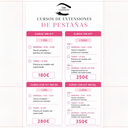 Presencial- Extensiones de pestañas pelo a pelo