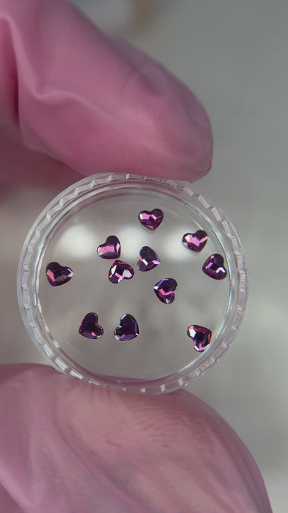 Swarovski® Heart- Fuchsia 2808