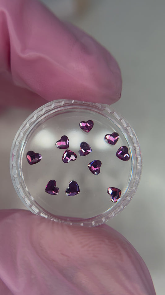 Swarovski® Heart- Fuchsia 2808
