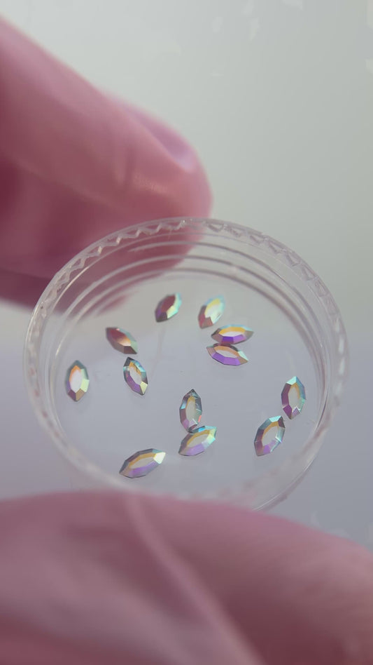 Swarovski® Navette- Crystal AB